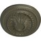Ekena Millwork Saverne Ceiling Medallion, Hand-Painted Witch Hazel, 18 1/2"W x 13 1/2"H x 1 7/8"P CM18SAWHF - alternate 3